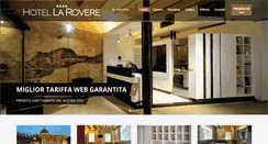 Desktop Screenshot of hotellarovere.biz